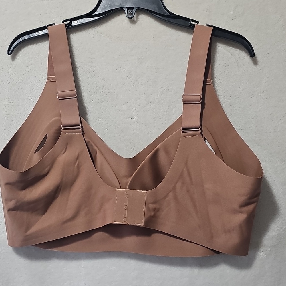 Viral Shecurve Seamless Soft Comfort Jelly Strip Wireless Bra 4XL Coffee Color - Picture 3 of 7